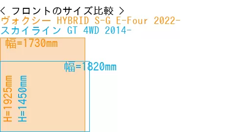 #ヴォクシー HYBRID S-G E-Four 2022- + スカイライン GT 4WD 2014-